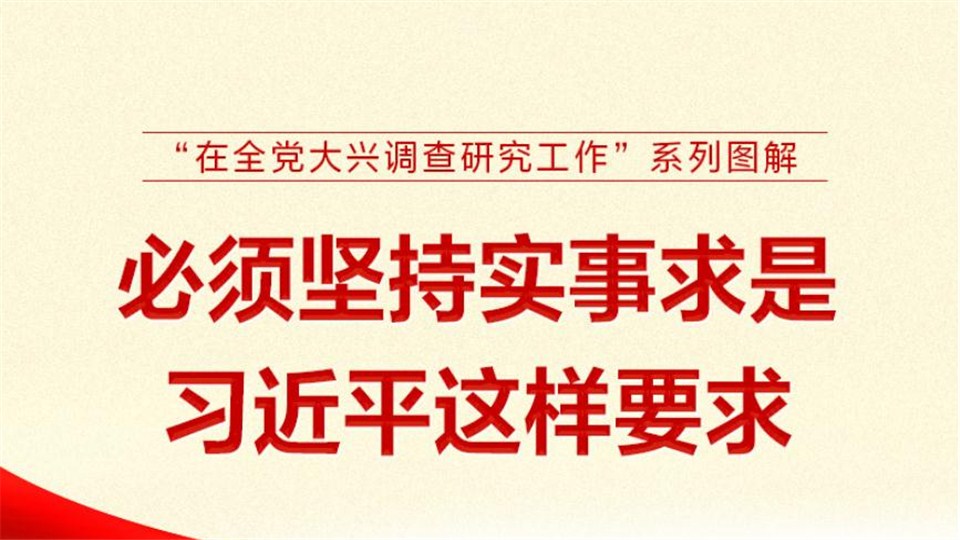 “在全黨大興調查研究工作”系列圖解 必須堅持實事求